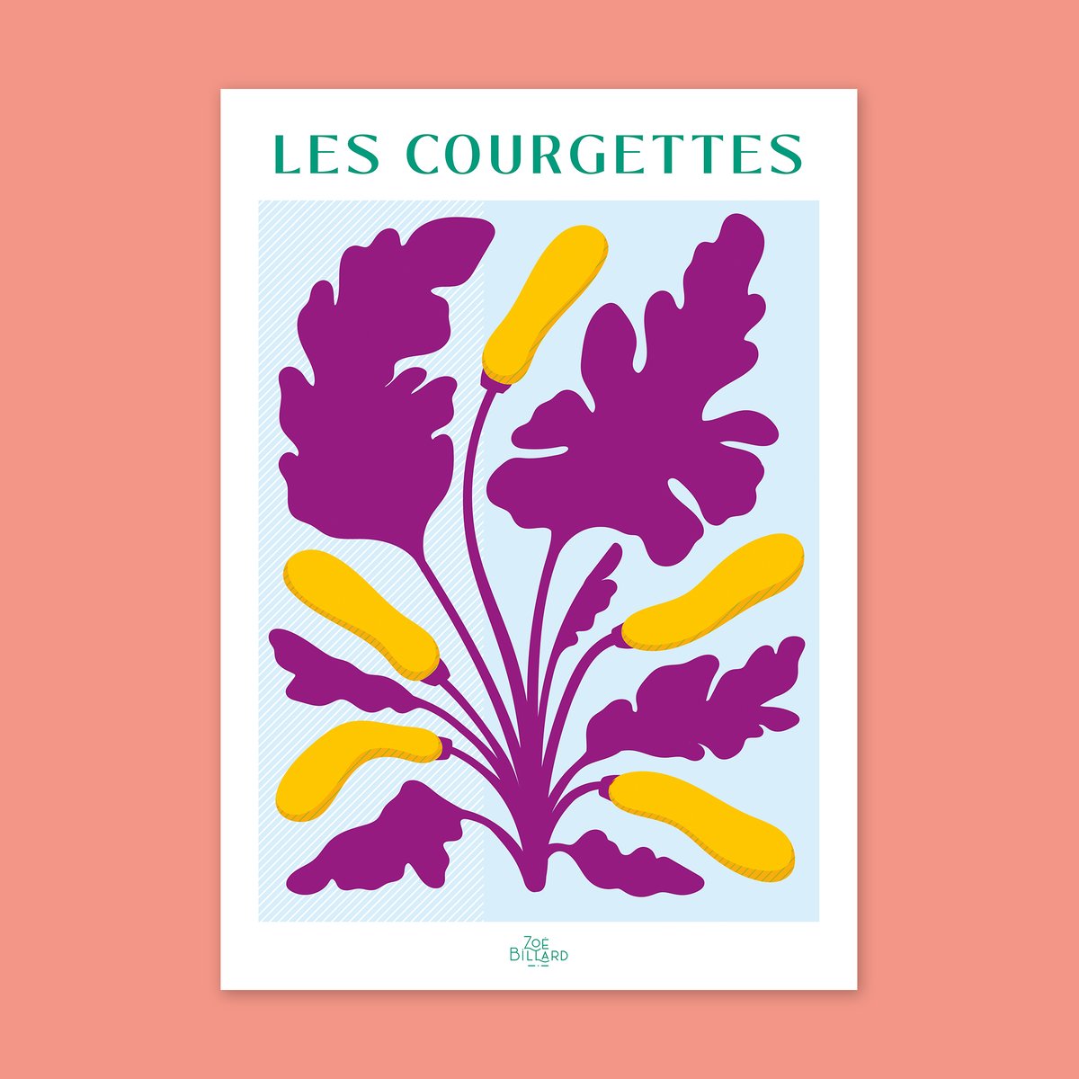 Affiche Les Courgettes