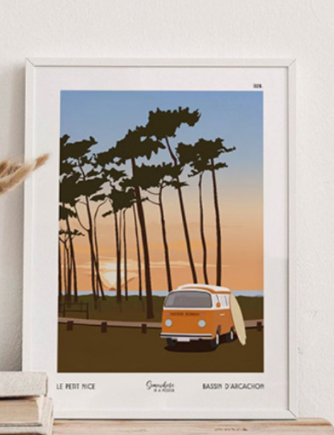 Postcard Somewhere In a Poster