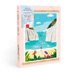 Coffret « Petit Diamond – Kit Diamond Painting Stiniva Beach » avec packaging complet, prêt à l’emploi pour activité DIY.