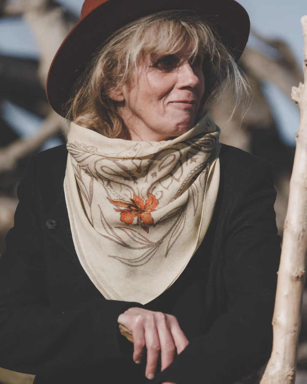 Foulard Earthy Tones