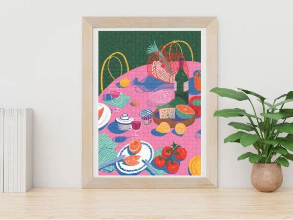1000 PIECE PUZZLE 68 X 48 CM - GARDEN BODEGON