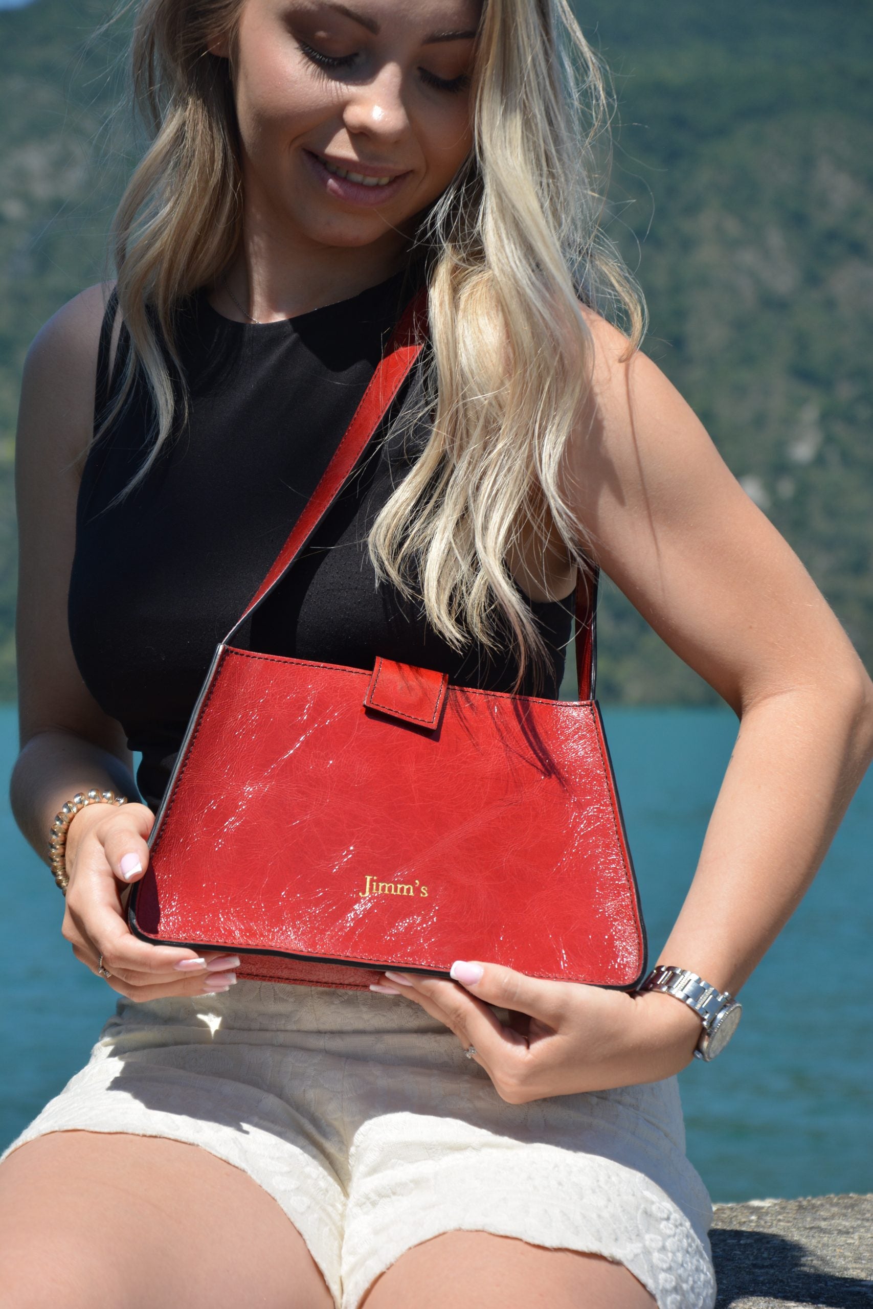 Sac Saskia Rouge Vernis
