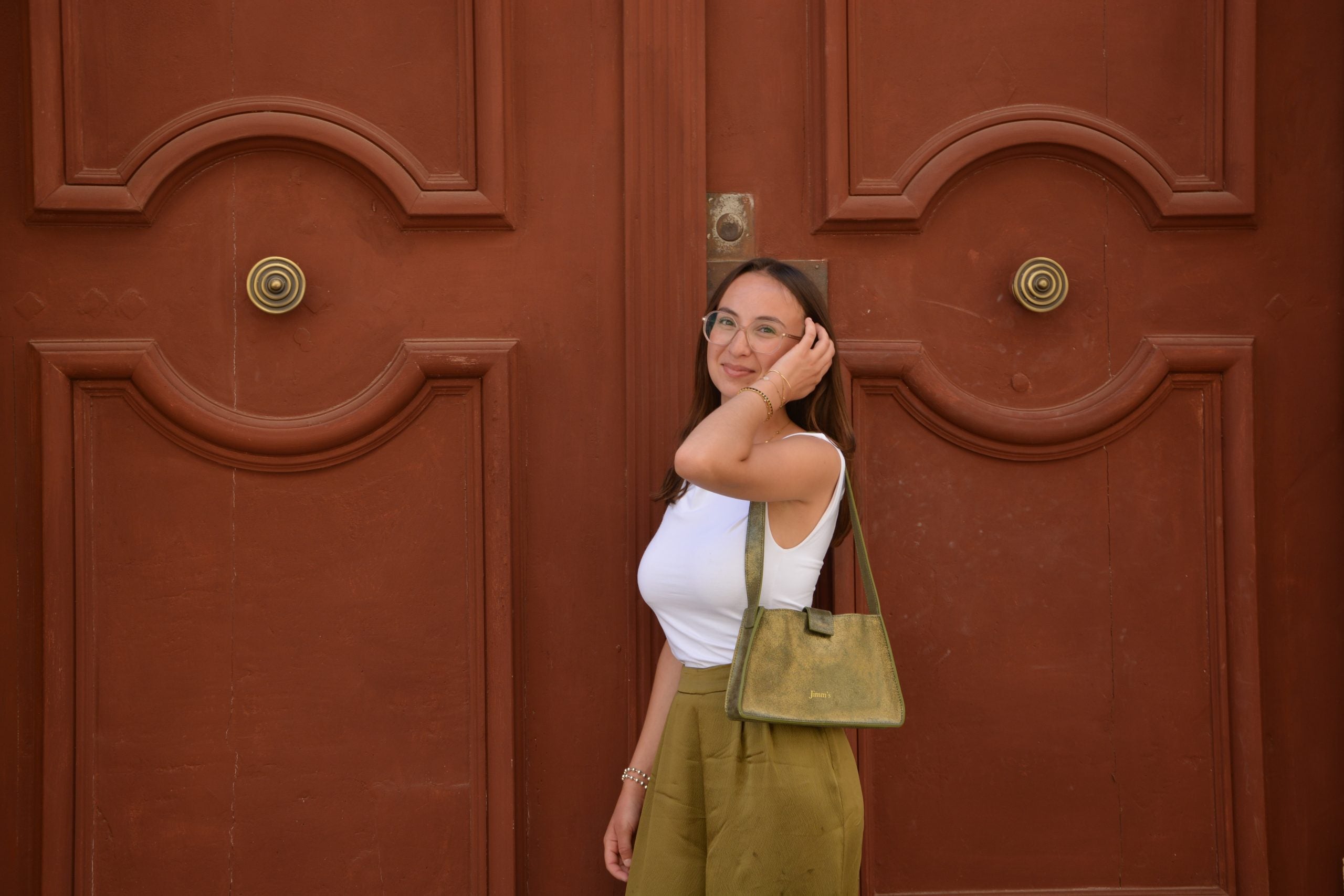 Sac Saskia Vert Paillettes