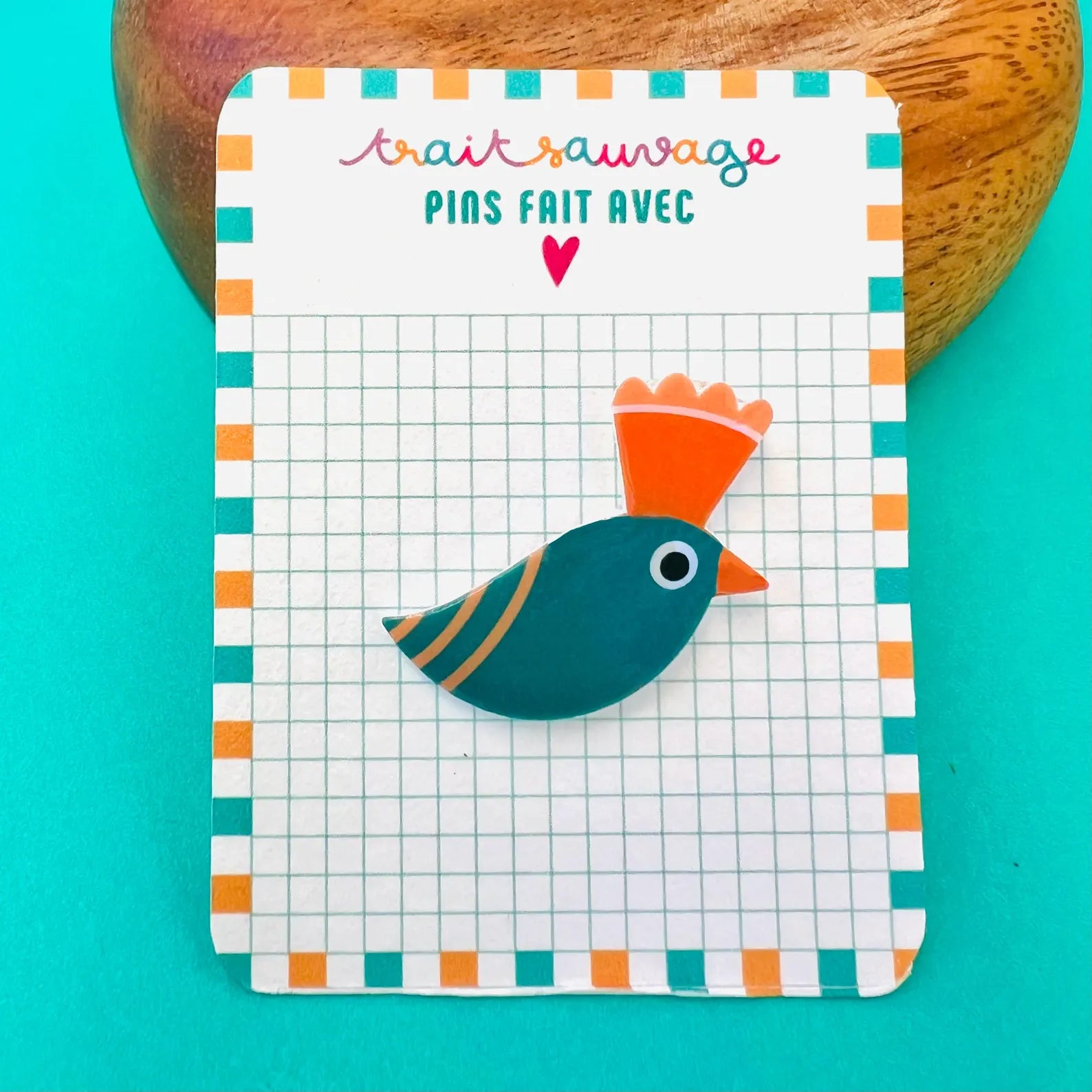 Pin's oiseau bleu