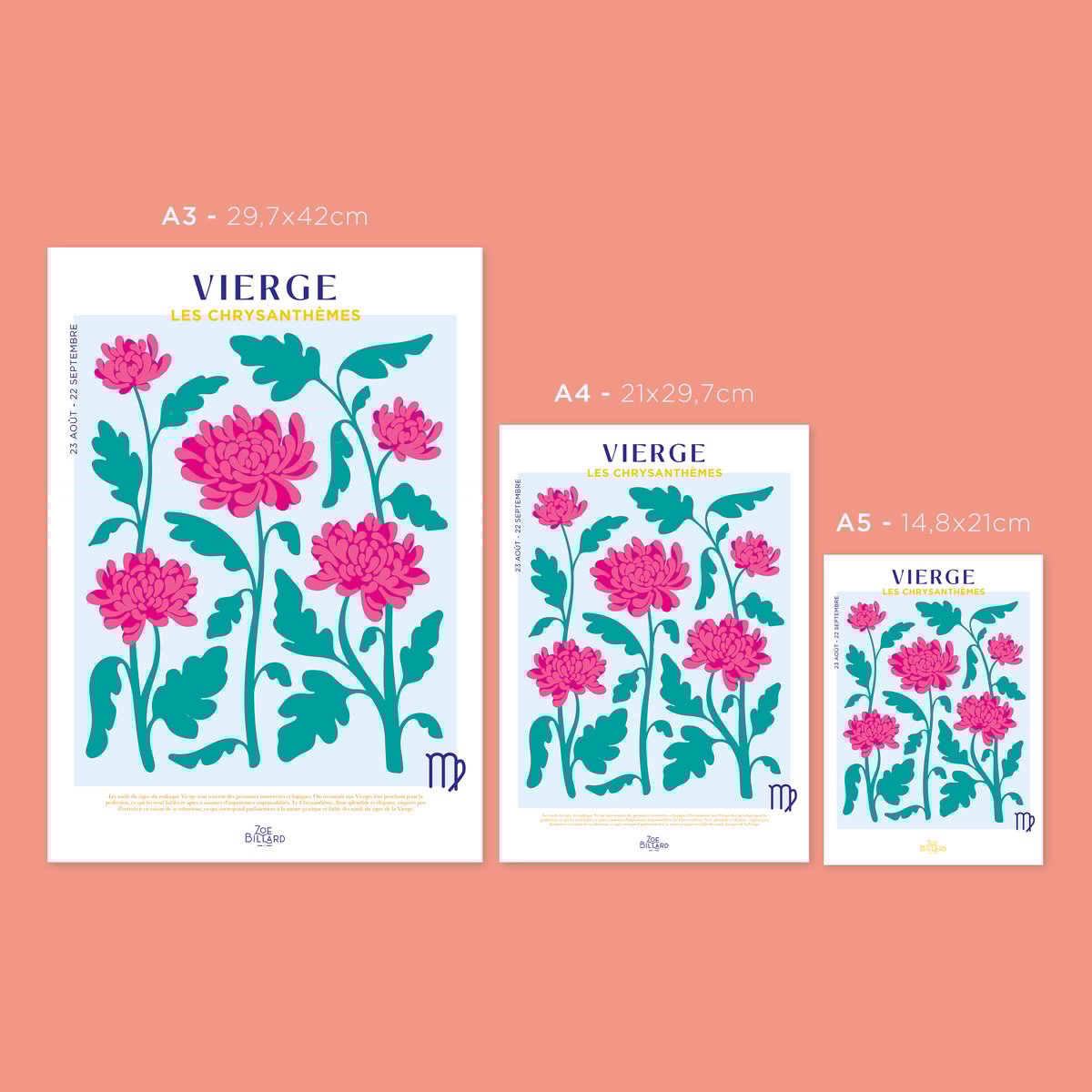 Virgin Poster - Chrysanthemums