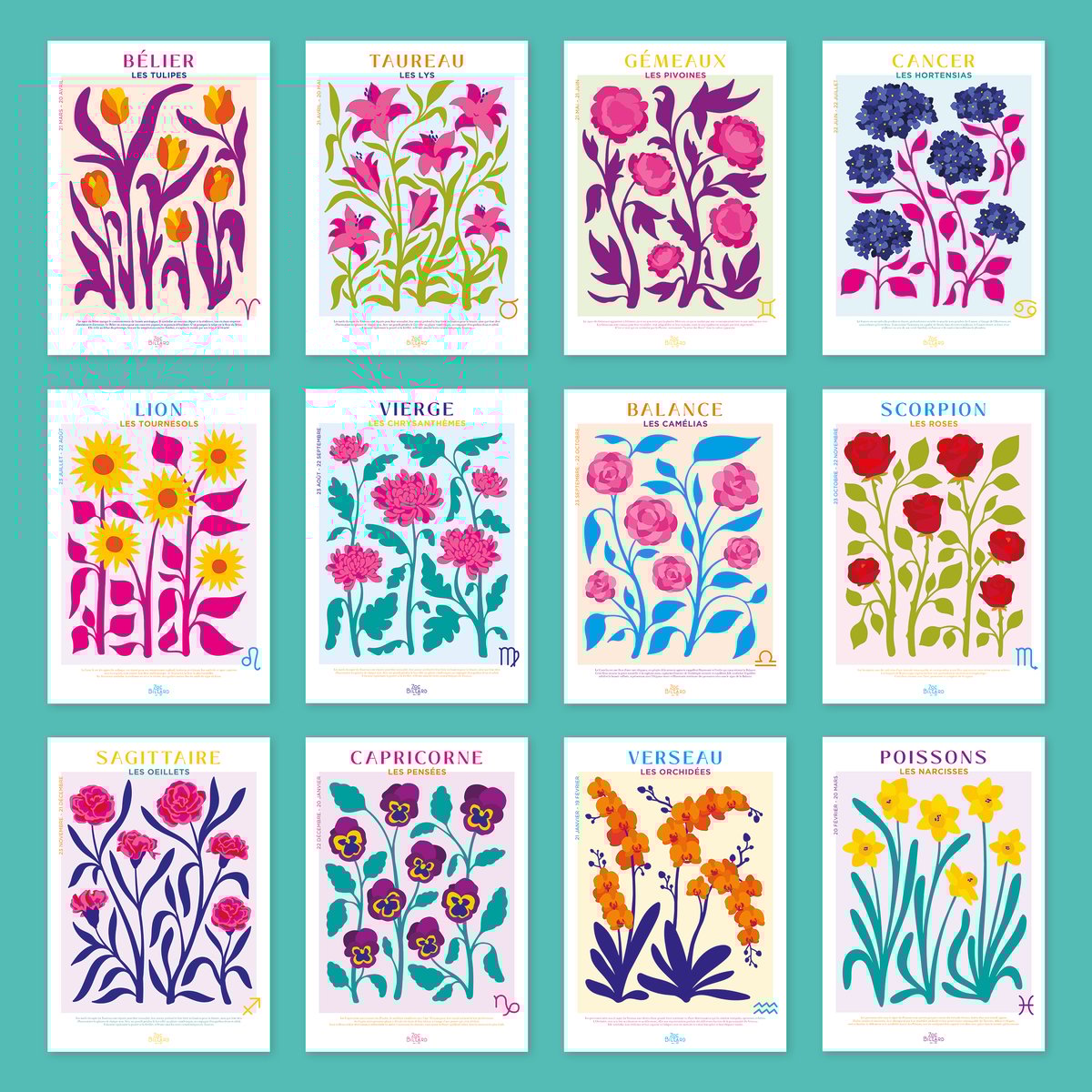 Affiche Bélier - Les Tulipes