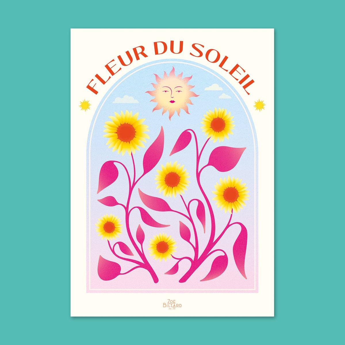 Sun Flower Poster