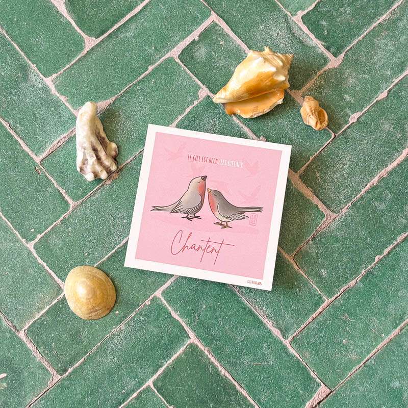 Carte Les oiseaux