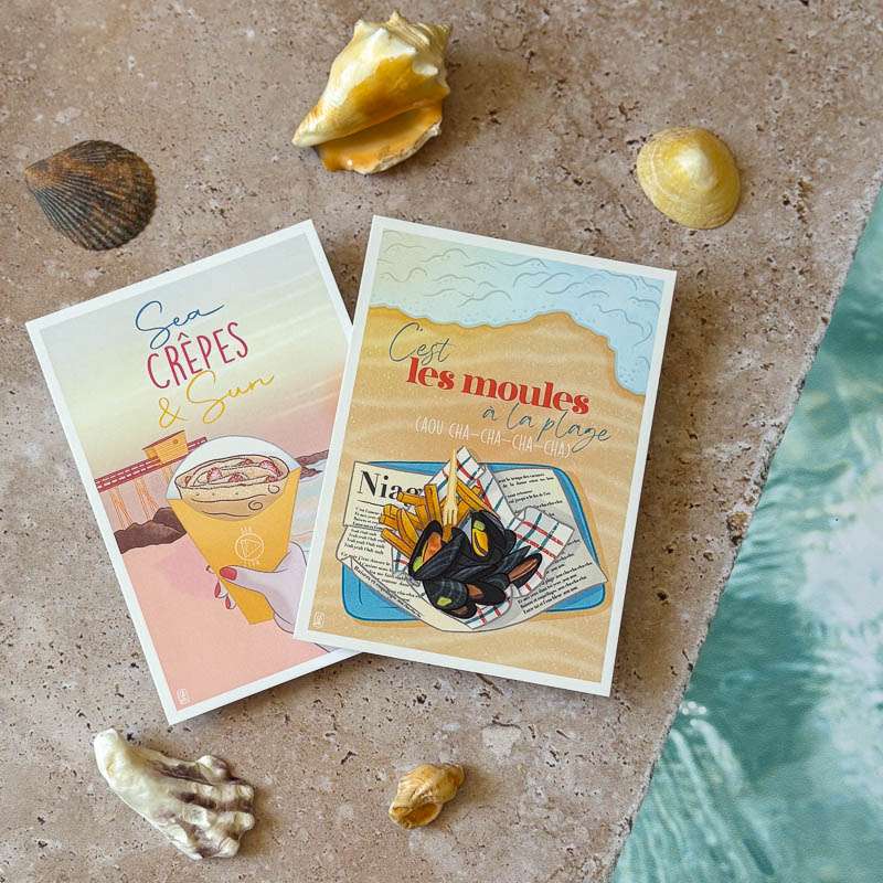 Carte Sea, Crêpe & sun