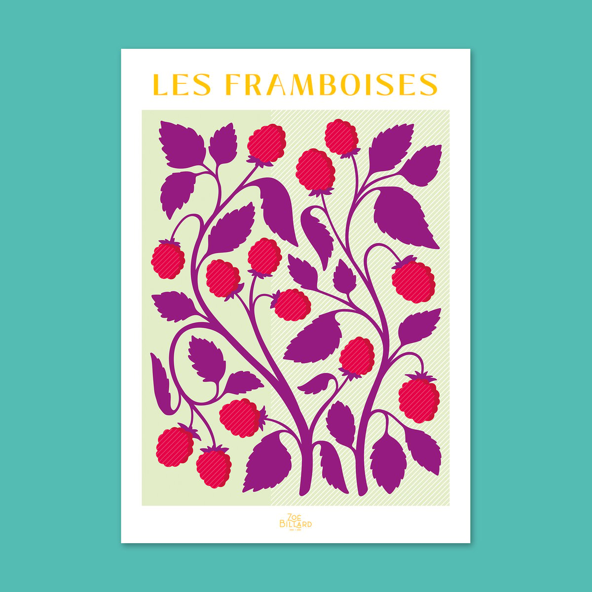 Affiche Les Framboises