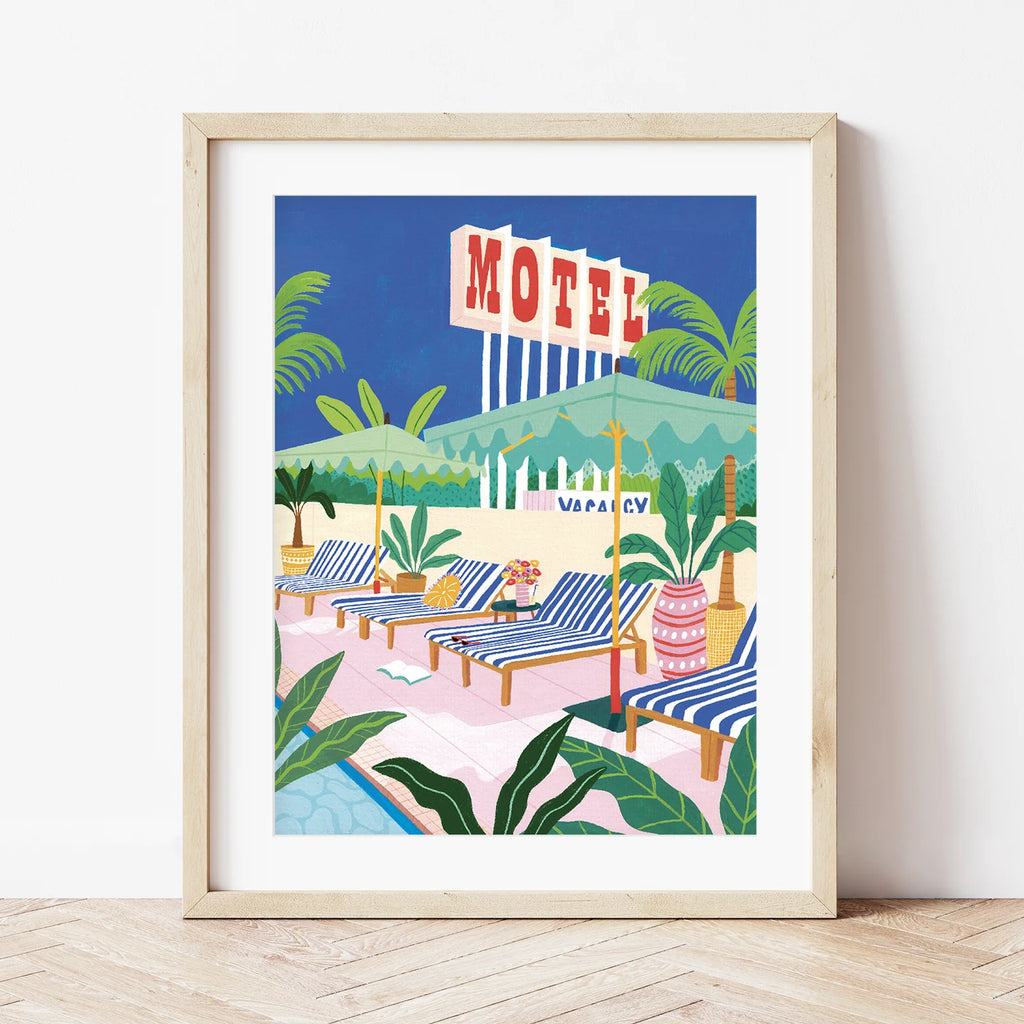 Kit peinture au numéro - The motel pool