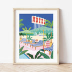 Kit peinture au numéro - The motel pool