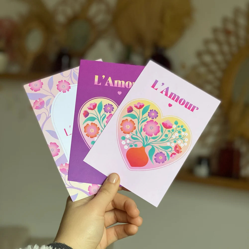 Carte L’amour violet