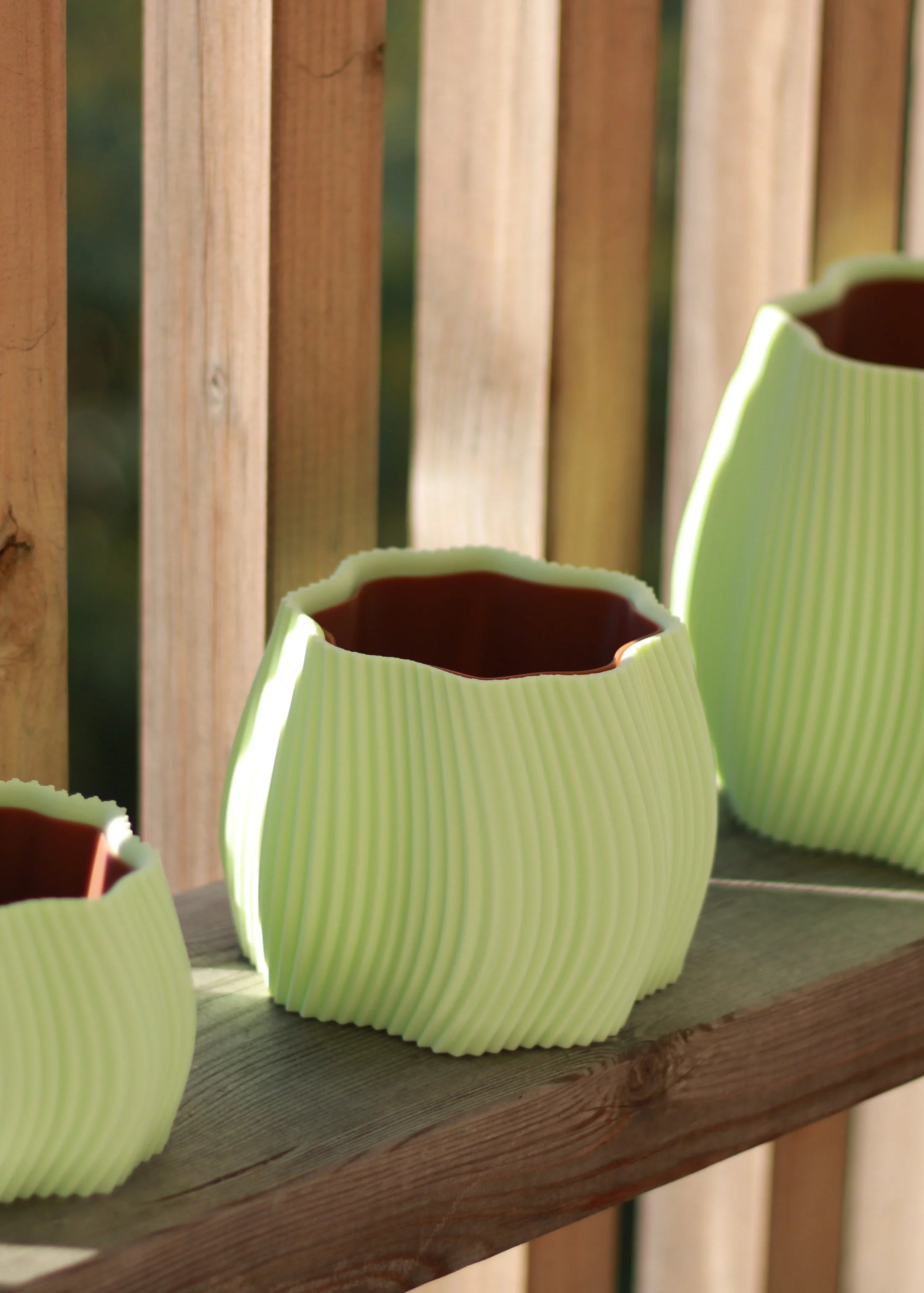 Cache-pot Ondra - Vert menthe