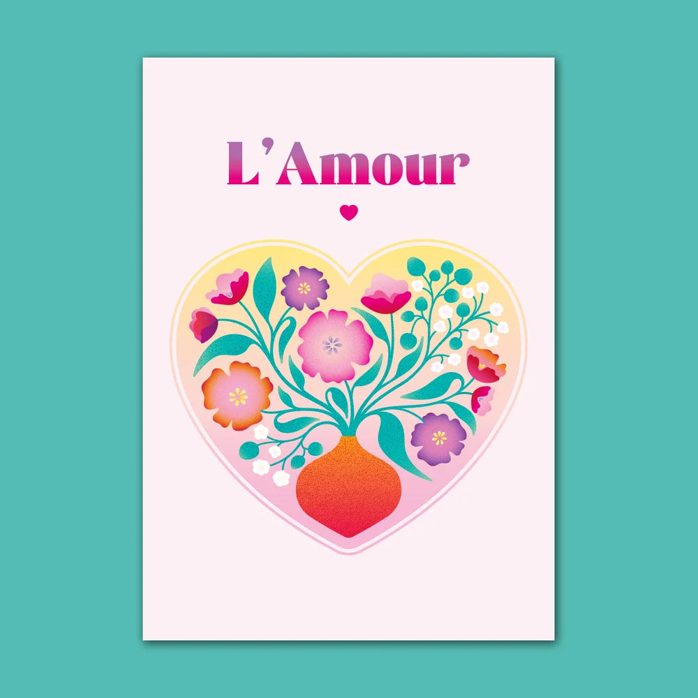 Carte L’amour rose