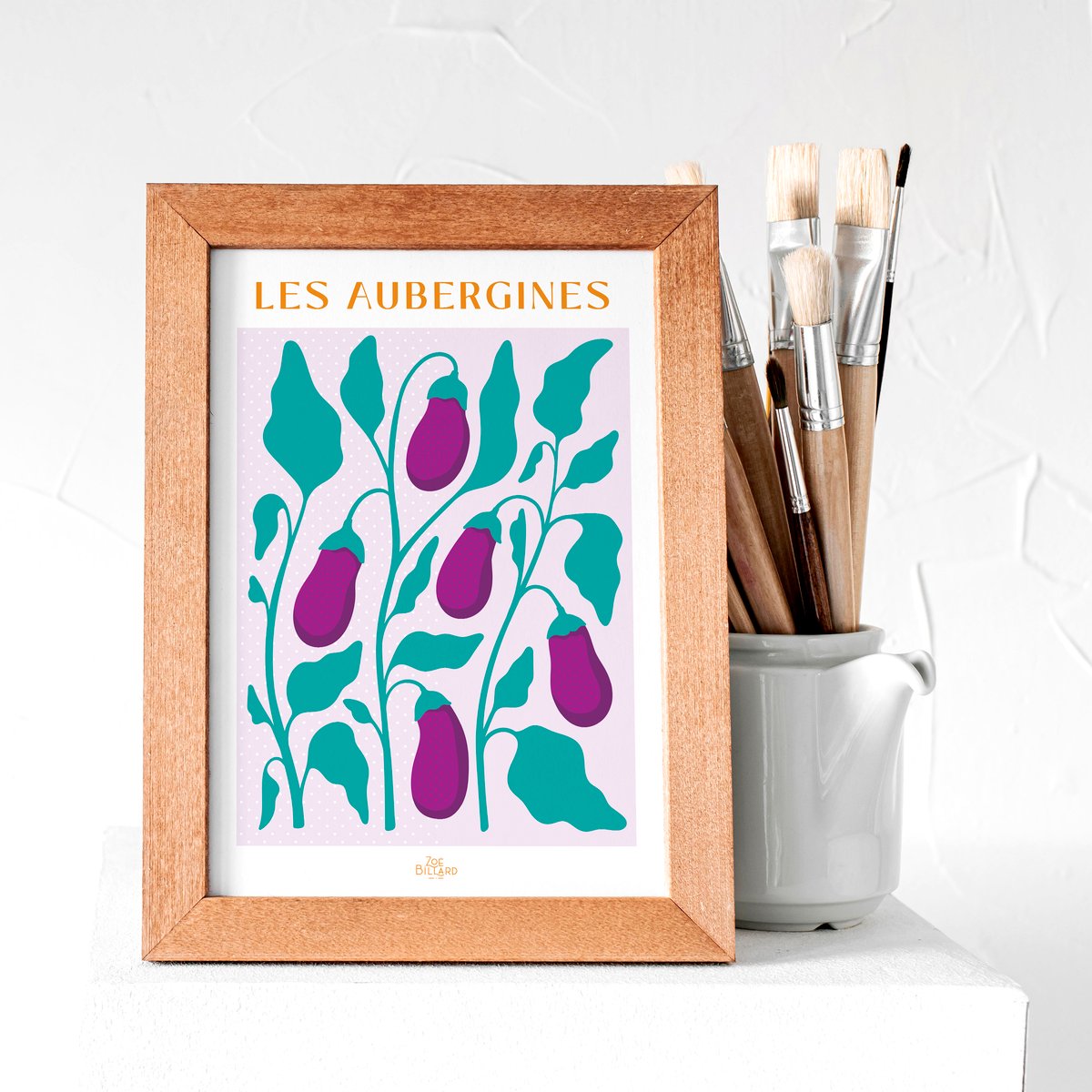 Affiche Les Aubergines