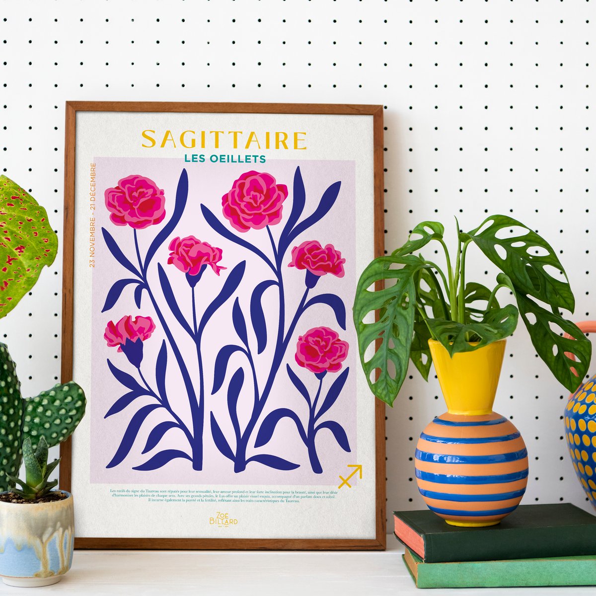 Affiche Sagittaire - Les Oeillets