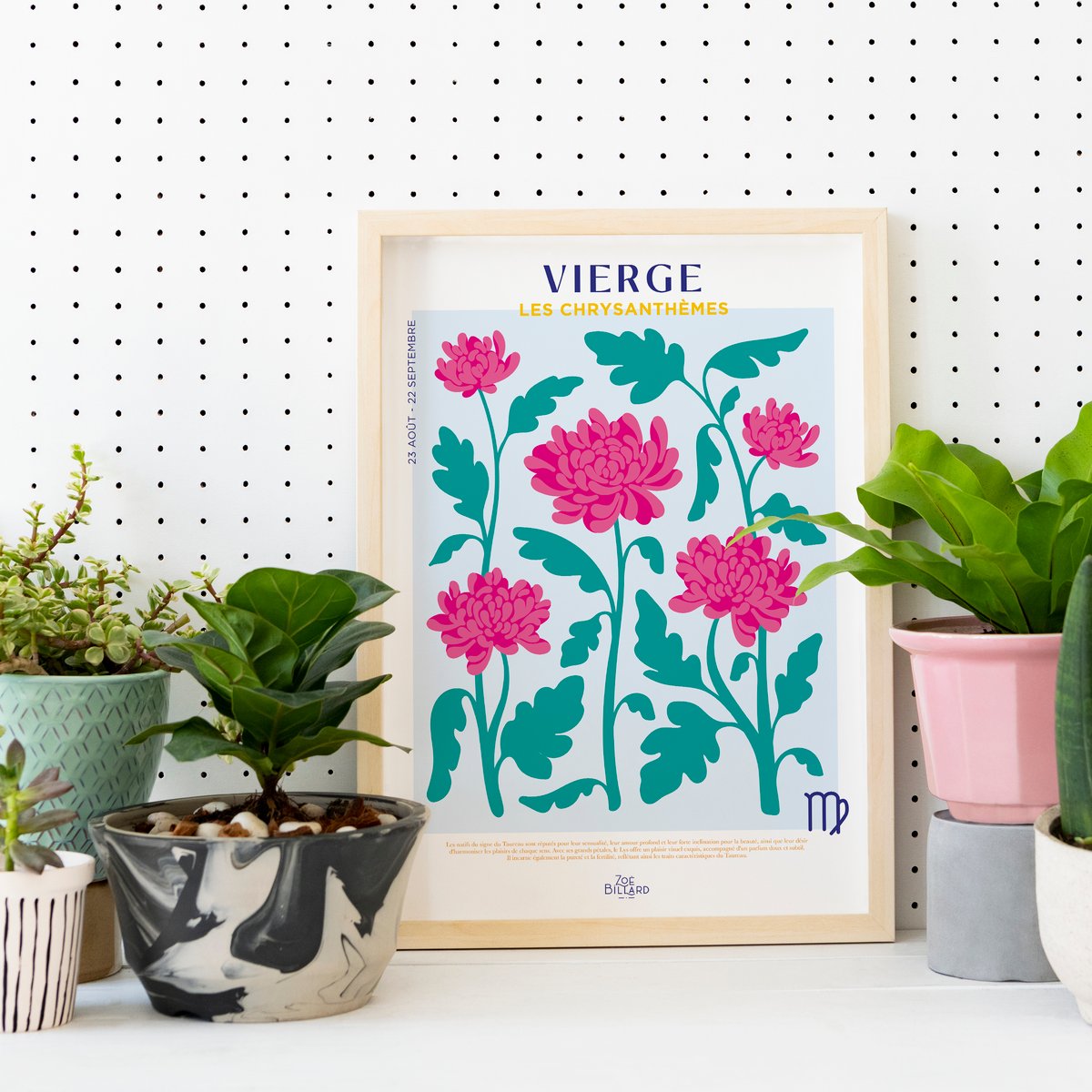 Virgin Poster - Chrysanthemums