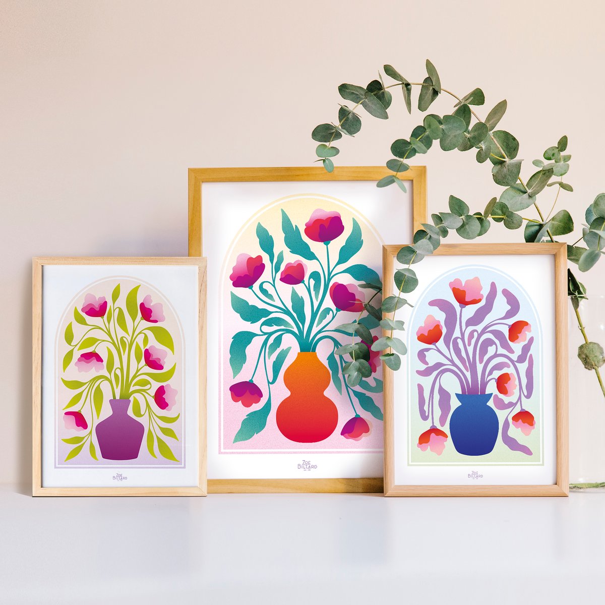 Affiche Arche Vase Violet