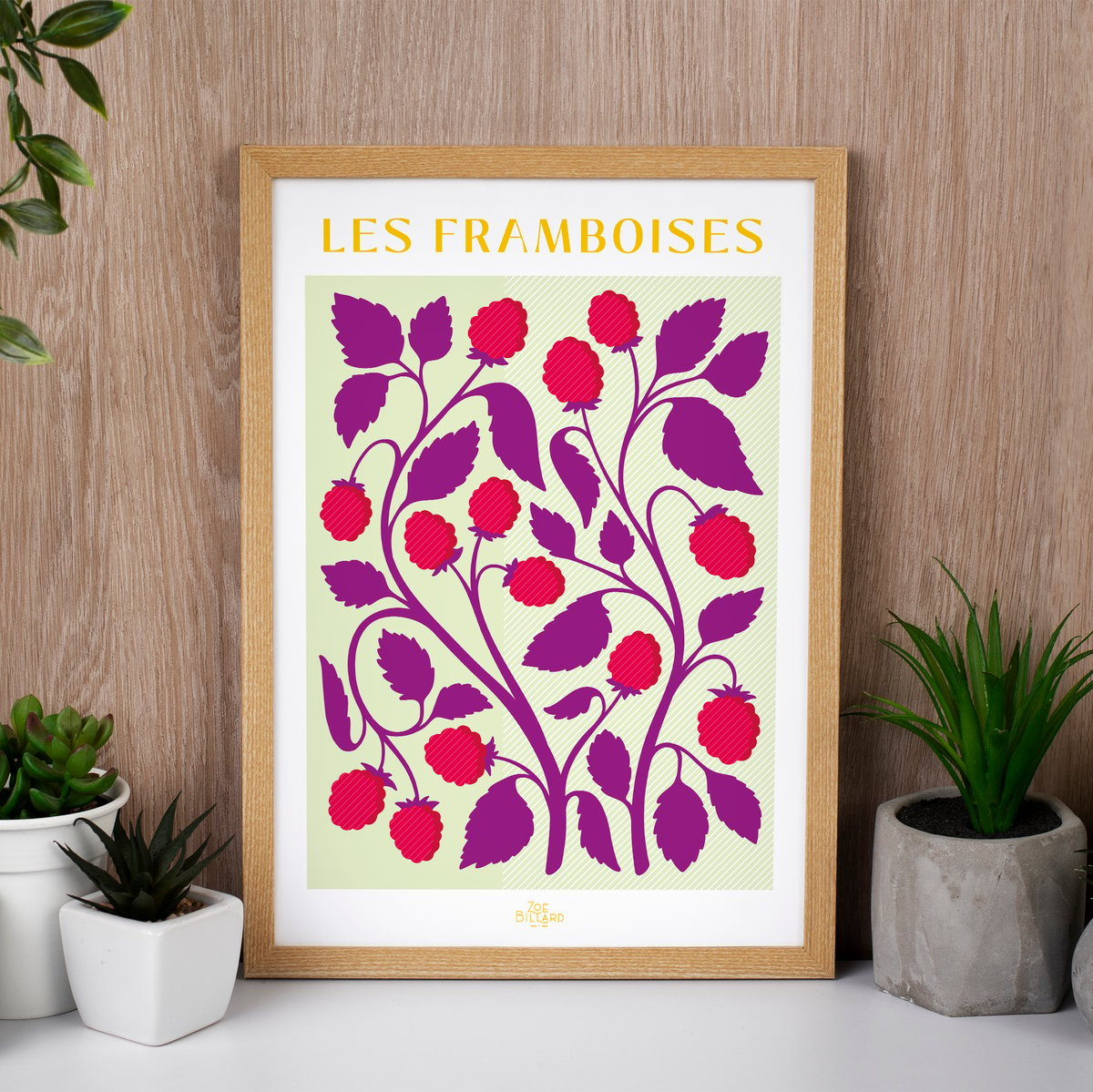 Affiche Les Framboises