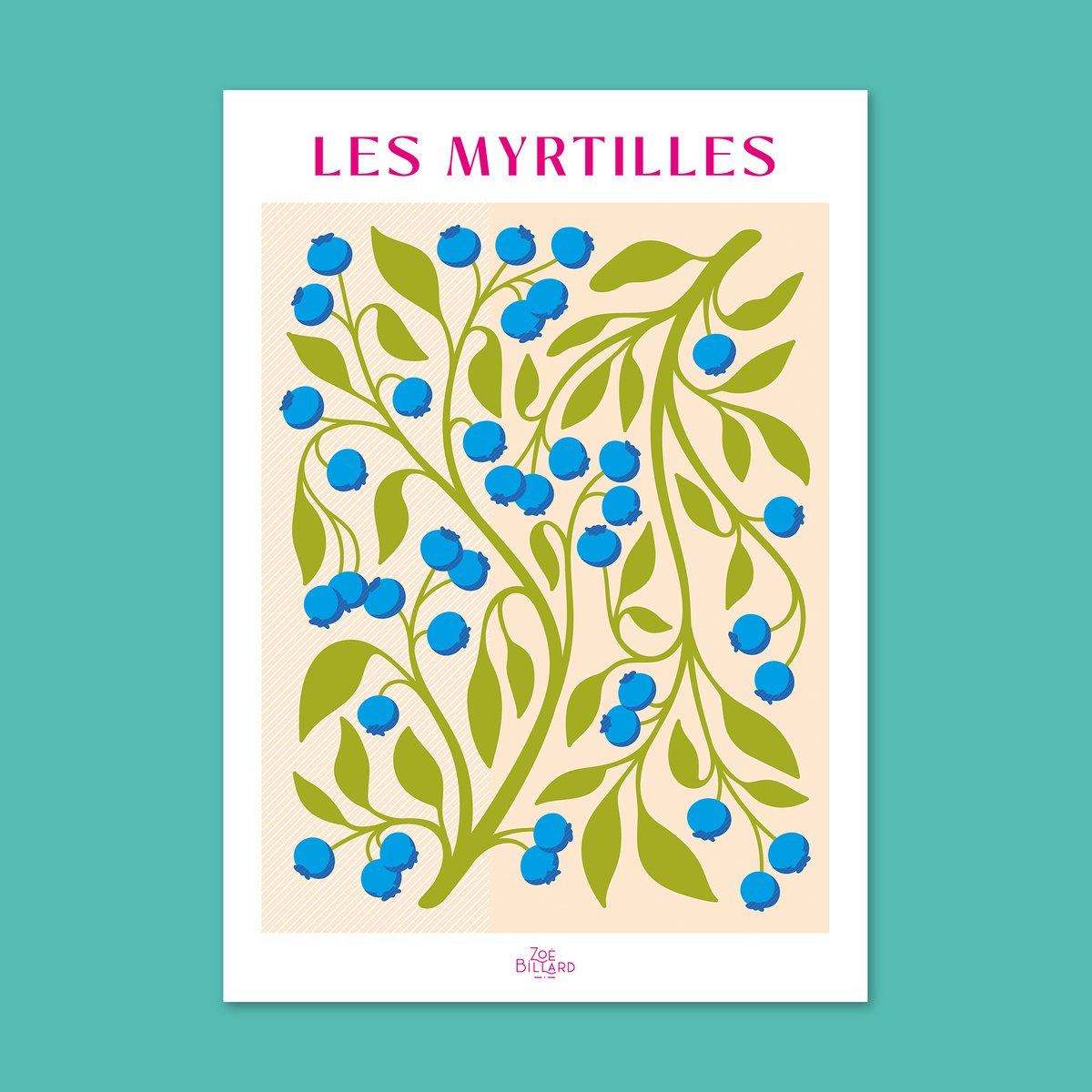 Blueberries Poster