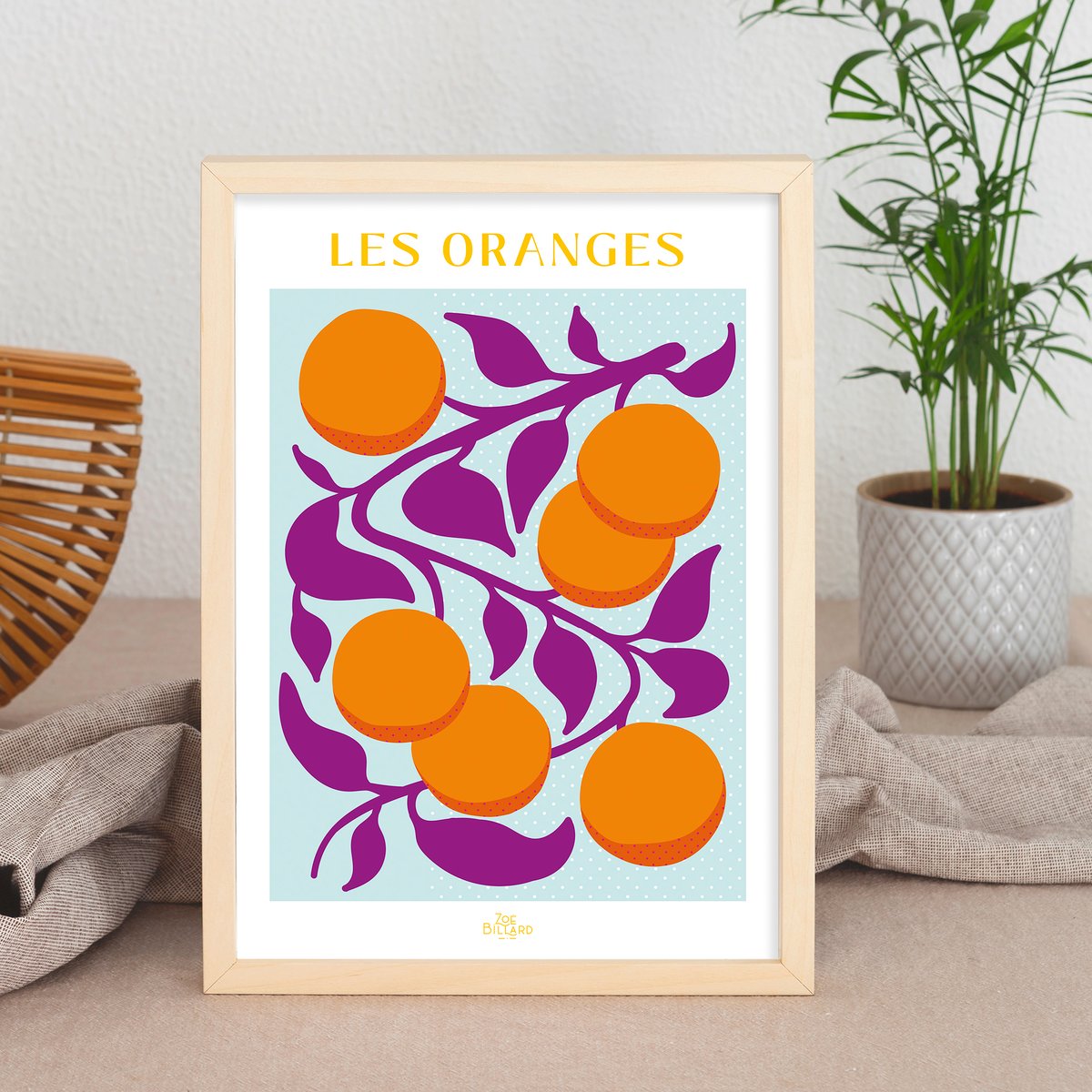 Affiche Les Oranges