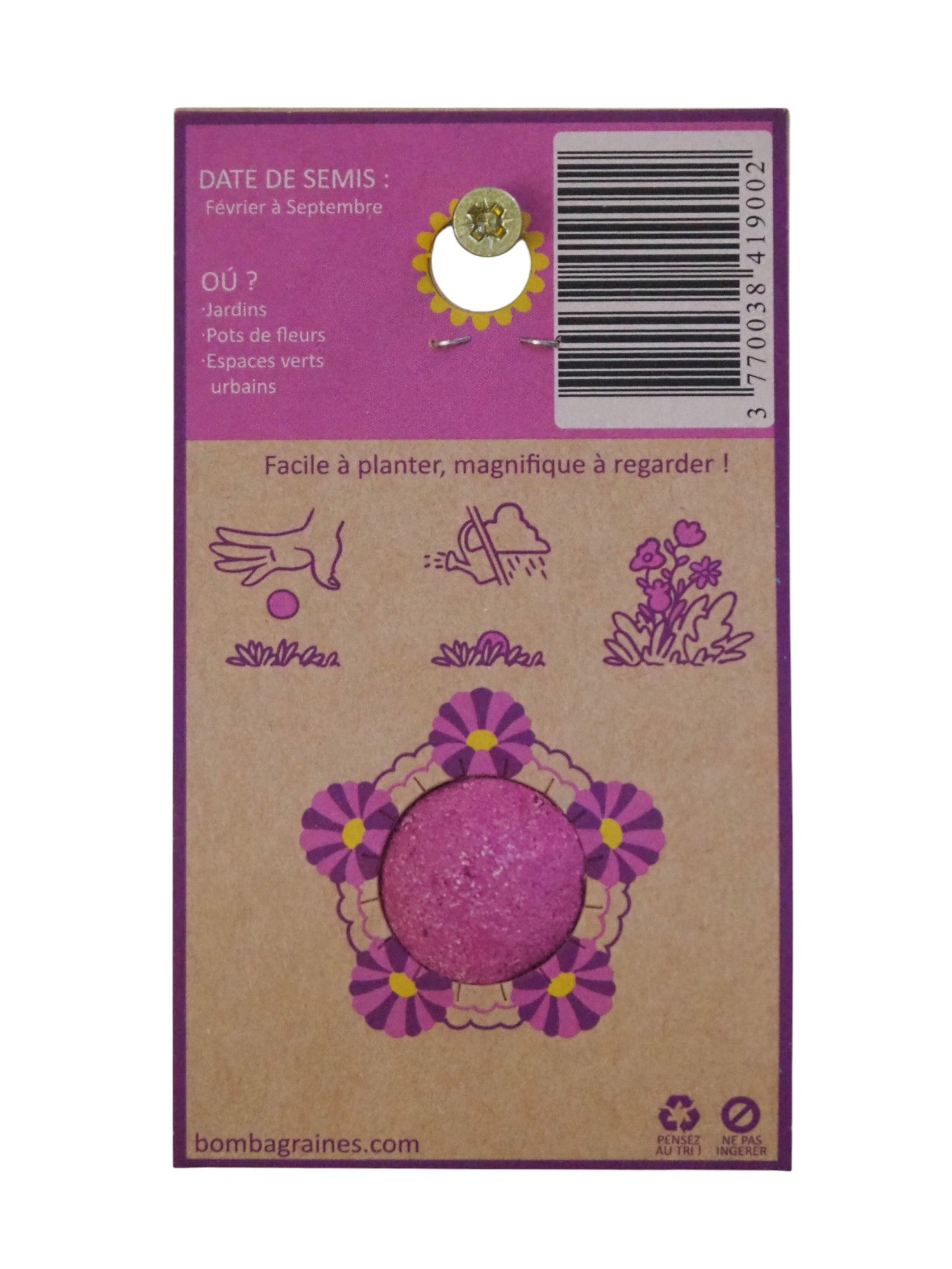 Bombe de fleurs Bombamethyste