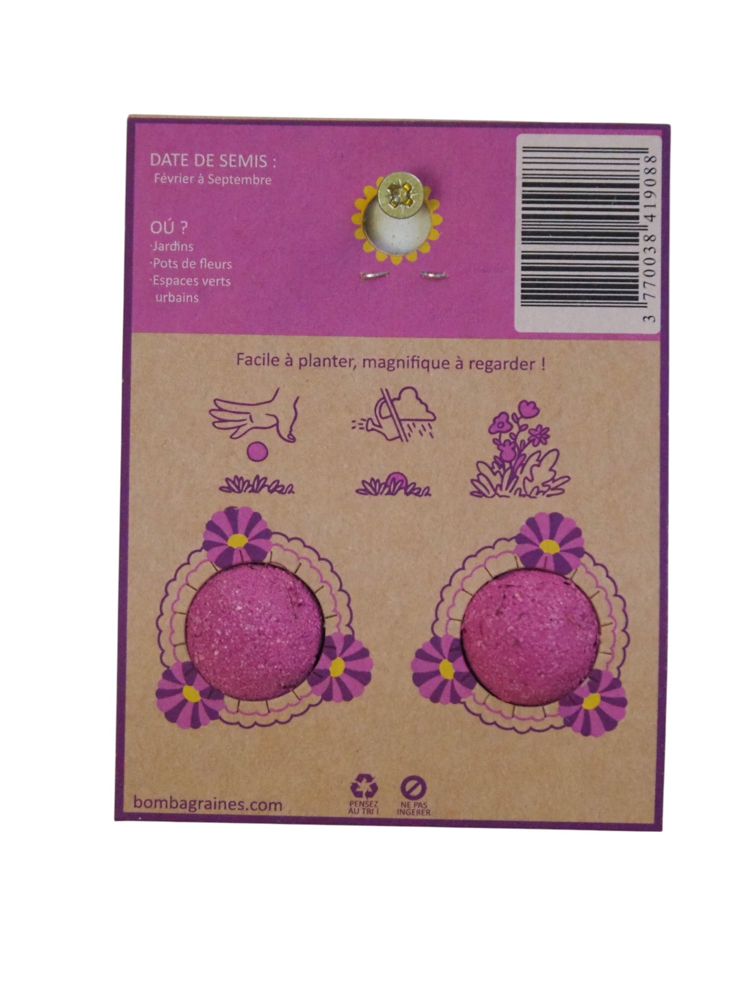 Bombes de fleurs Bombamethyste Duo