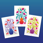 Affiche Arche Vase Bleu
