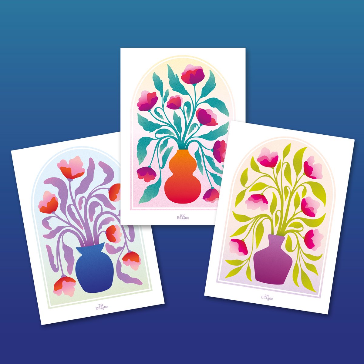 Affiche Arche Vase Bleu