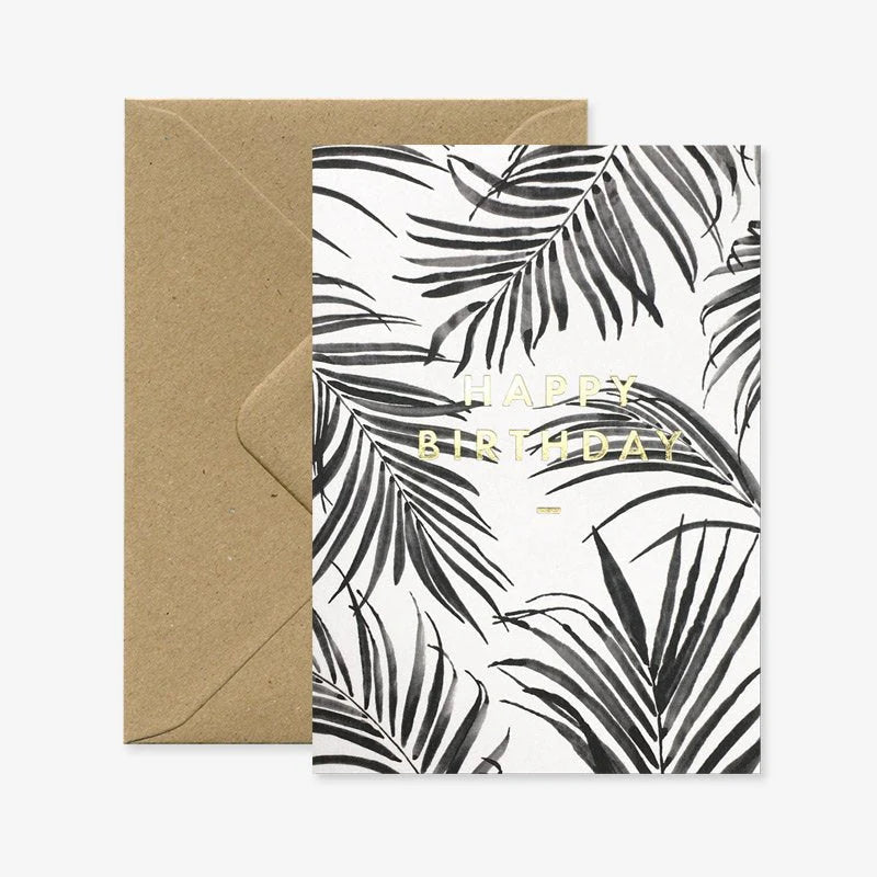 Carte - Happy Birthday - Palmiers