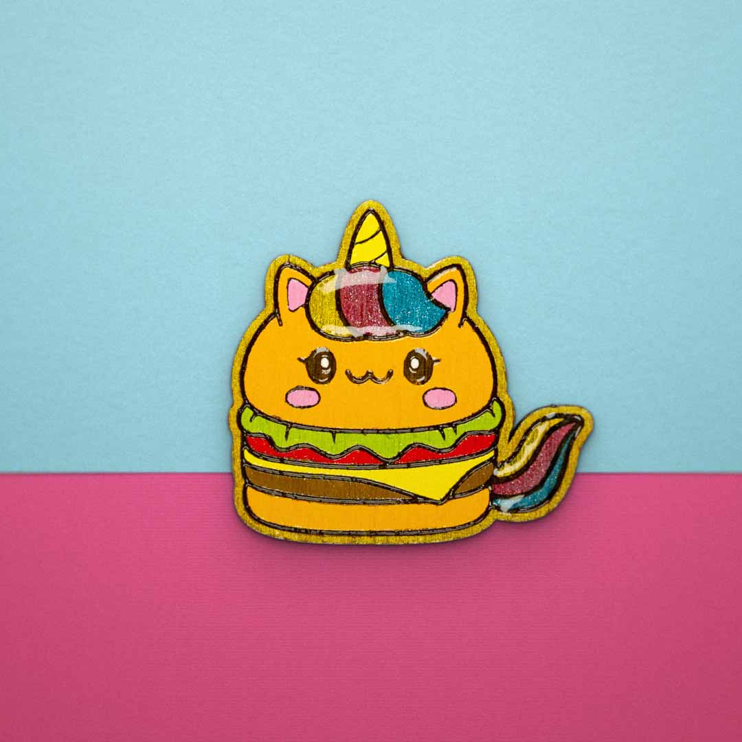 Pin's - Magnet Burger Licorne
