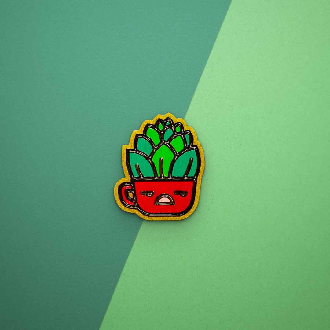 Pin's - Magnet Plante rouge