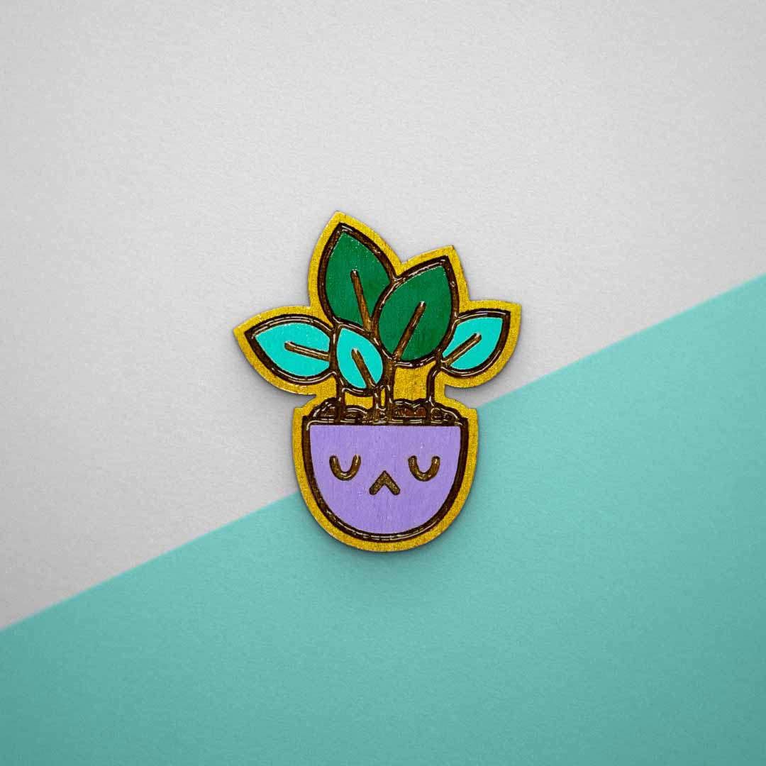 Pin's - Magnet Plante violette