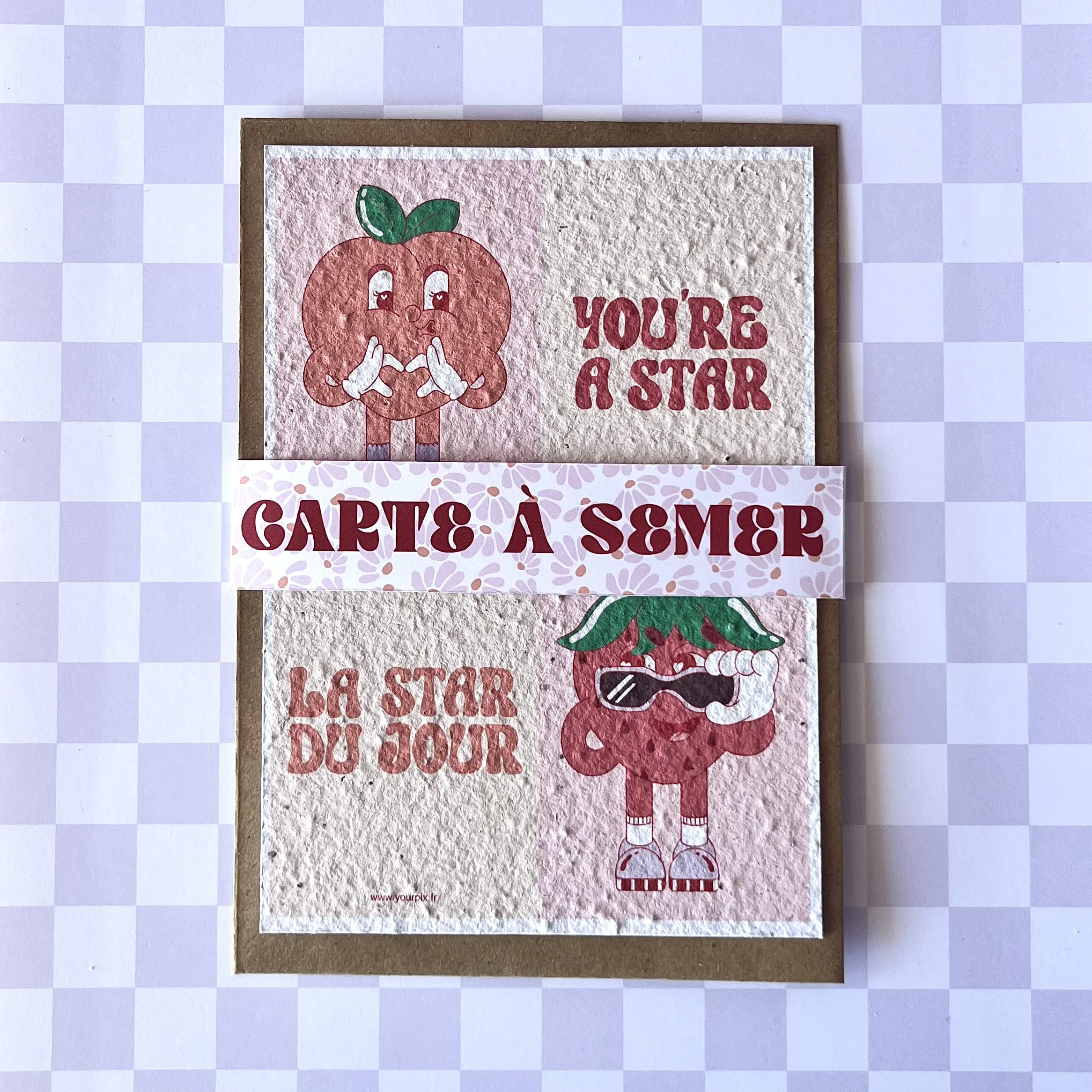 Carte de vœux à semer « Star »