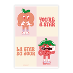 Carte de vœux à semer « Star »