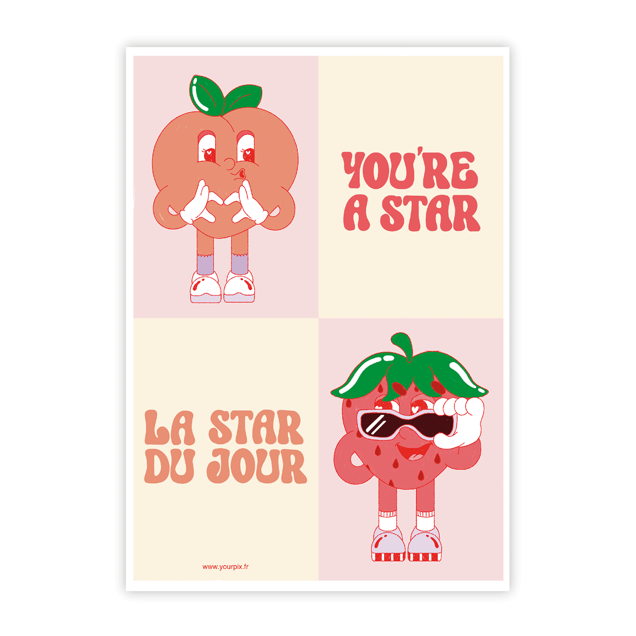 Carte de vœux à semer « Star »