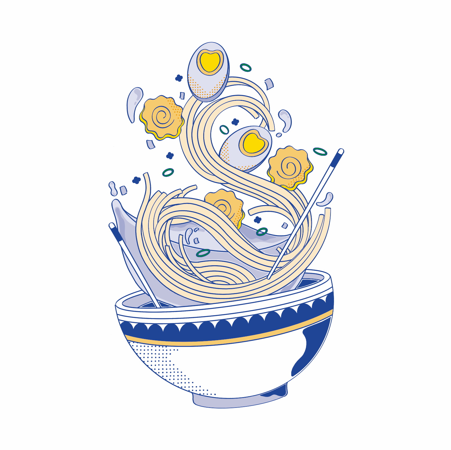 Porte-clés époxy Ramen Lover