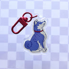 Porte-clés époxy Shiba Inu