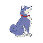 Porte-clés époxy Shiba Inu