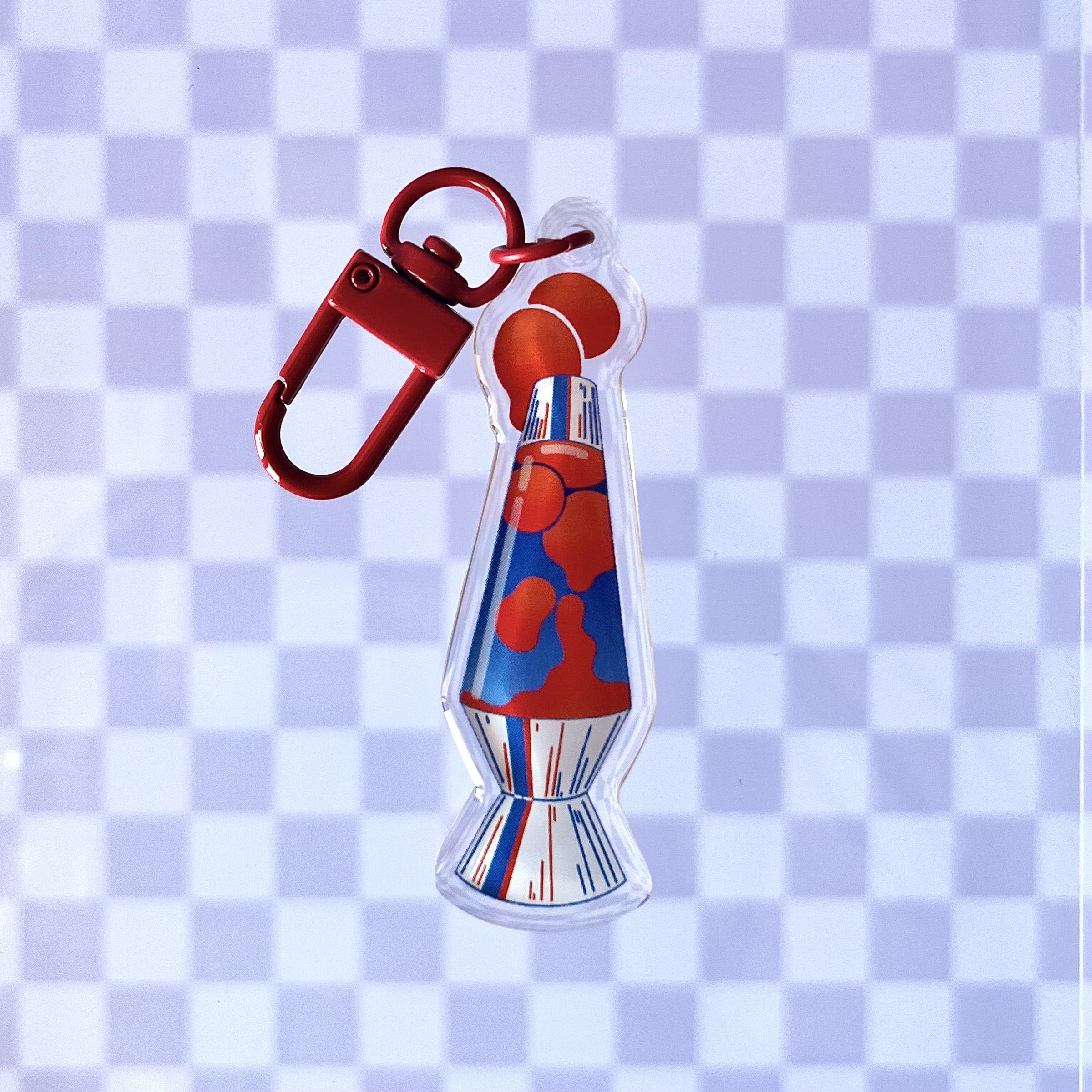 Porte-clés époxy Lampe à lave