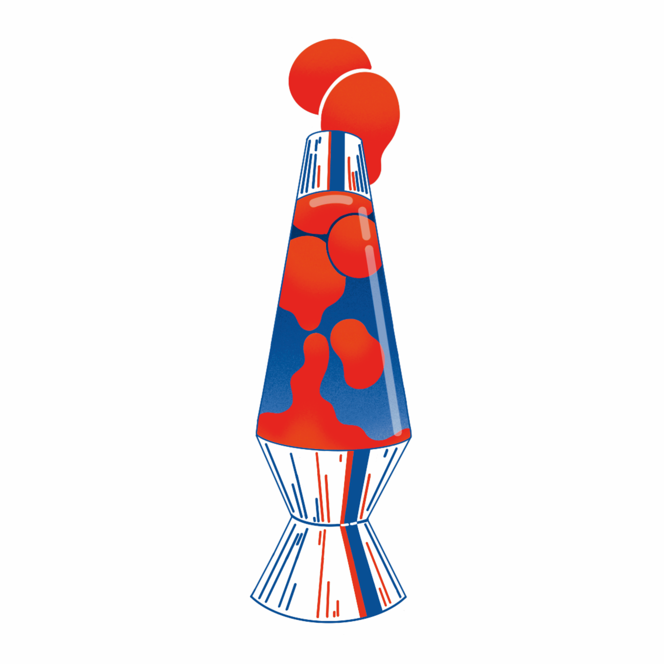 Porte-clés époxy Lampe à lave