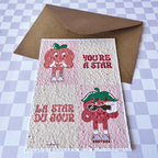 Carte de vœux à semer « Star »