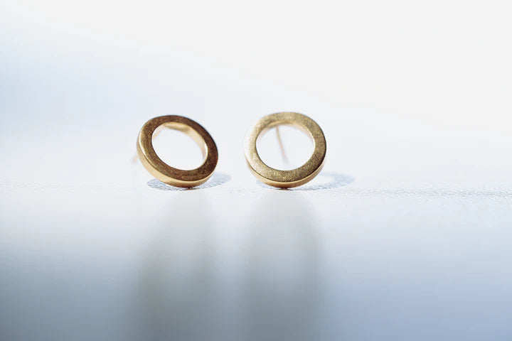 Boucles d'oreilles puces cercles simples