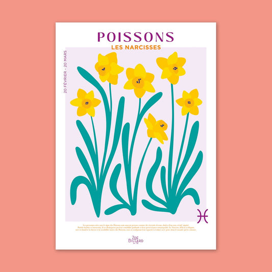 Affiche Poissons - Les Narcisses