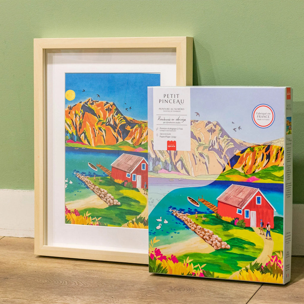 Kit peinture au numéro - Randonnée en Norvège