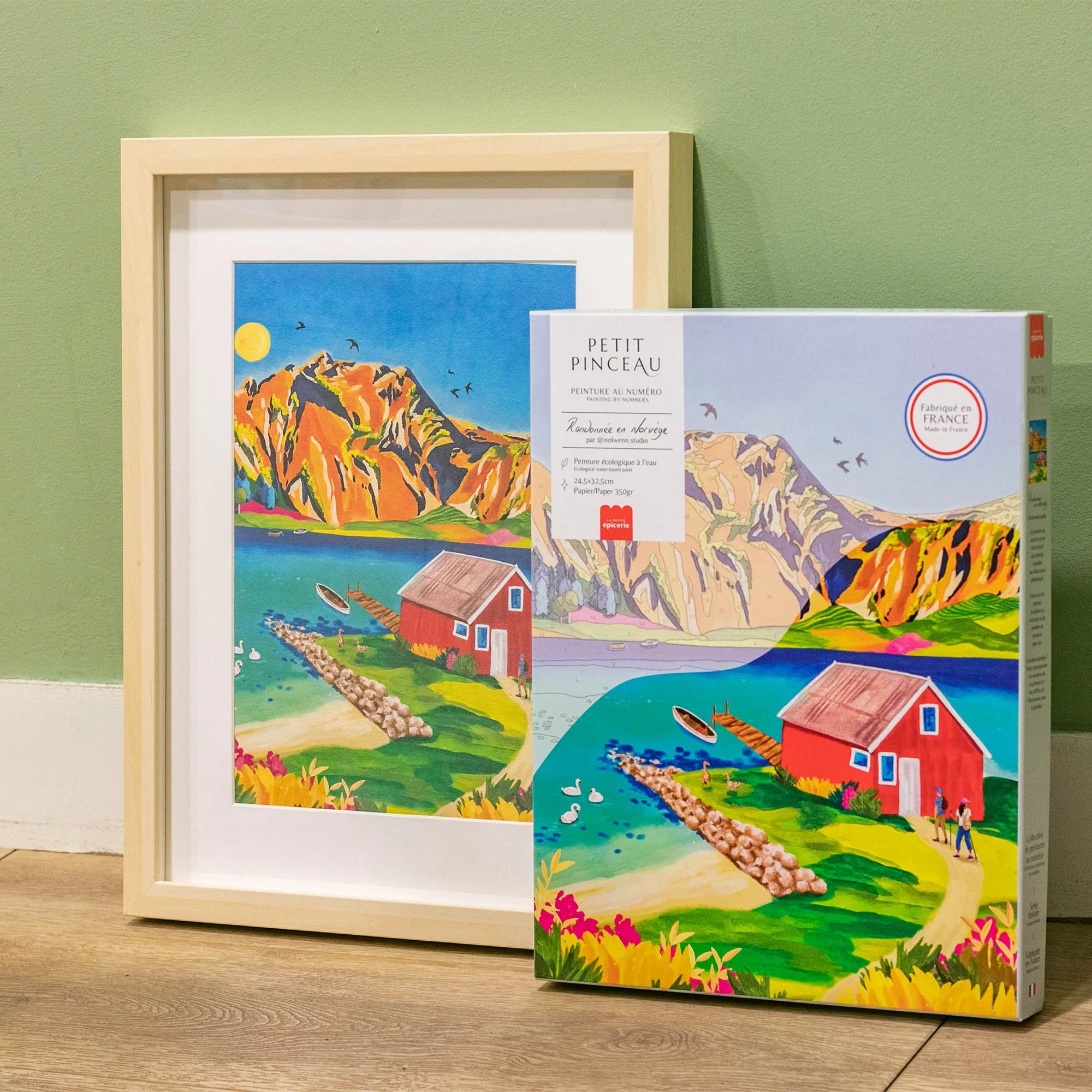 Kit peinture au numéro - Randonnée en Norvège