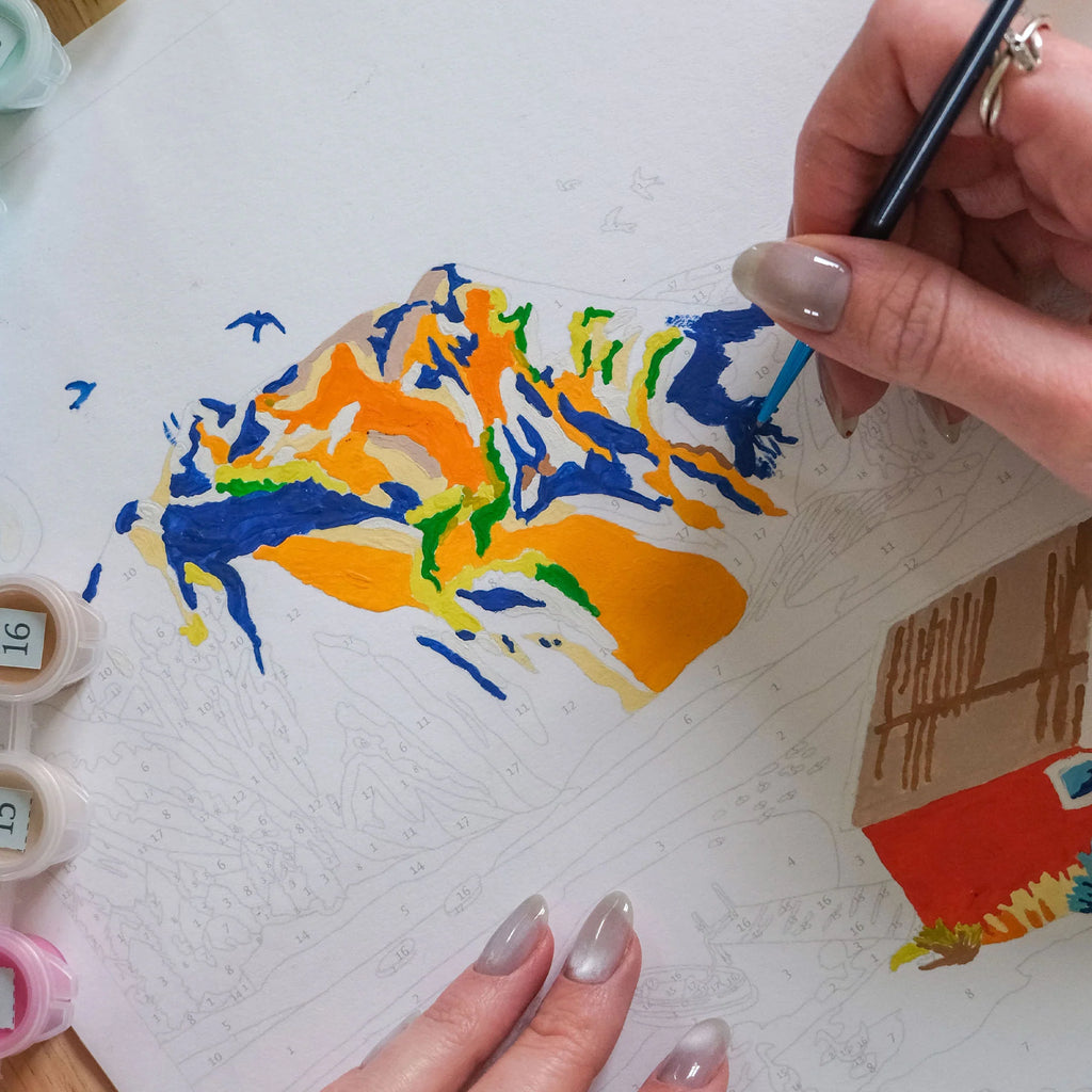 Kit peinture au numéro - Randonnée en Norvège