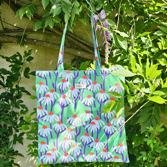 Sac à marguerite Tote Bag "RACHEL" Marguerite Vert Prairie