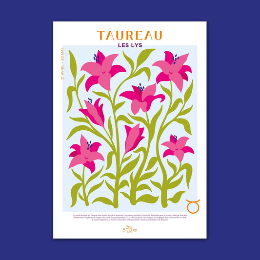 Taurus Poster - The Lilies